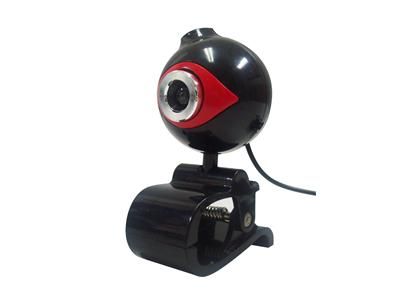 WEB CAM PCTOP BLACK PIANO E VERMELHO C802